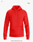 hoodie unisex red colour online