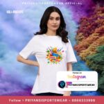 Happy Holi Print T-shirt Design