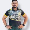 Customized Cricket T-shirts for Men. Full sublimation with Army colour printing online best price